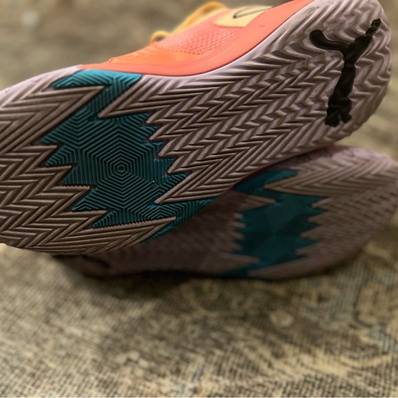 Puma Mens Sz 8.5 SCOOT 1 Passionfruit Basketball Shoes - Picture 7 of 9